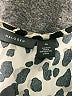 Halogen 100% Polyester Animal Print Tan Short Sleeve Blouse Size M - photo 7