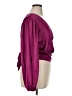 Express Burgundy Long Sleeve Blouse Size XL - photo 4