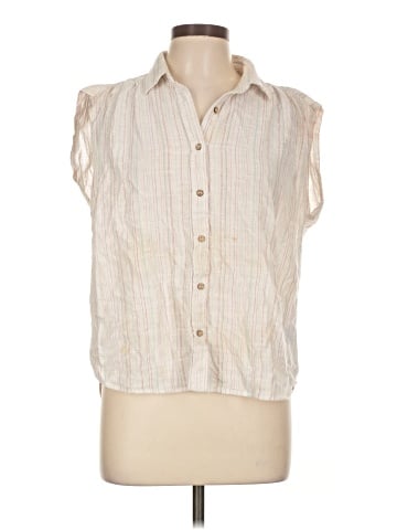 Caribbean Joe Sleeveless Button-Down Shirt (view 1)