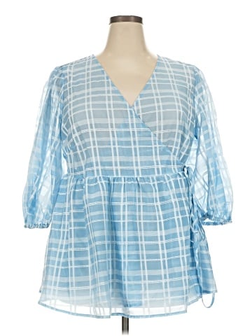 Future Collective 3/4 Sleeve Blouse (view 1)