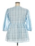 Future Collective Blue 3/4 Sleeve Blouse Size XXL - photo 2