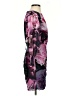 Express 100% Polyester Print Purple Cocktail Dress Size 0 - photo 4