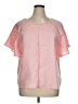 Symple NYC Pink Short Sleeve Blouse Size XL - photo 1