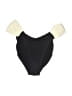 One One Color Block Black One Piece Swimsuit Size M - photo 1