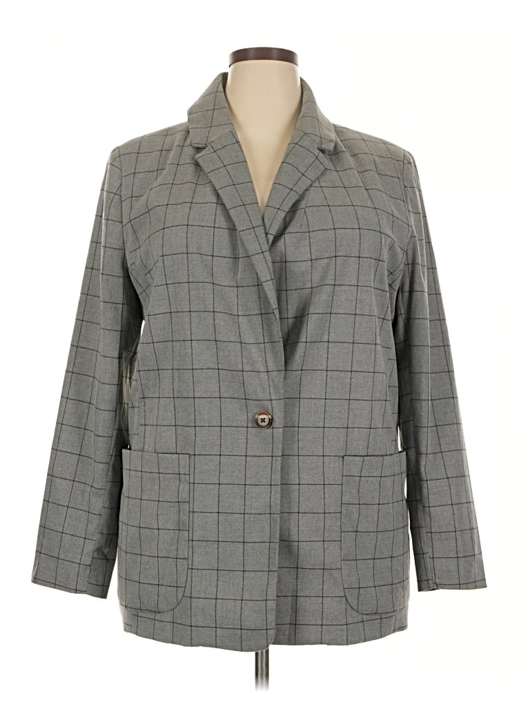 Pre-owned A New Day Blazer Jacket In Gray