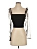 Zara Black 3/4 Sleeve Top Size S - photo 1