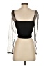 Zara Black 3/4 Sleeve Top Size S - photo 2
