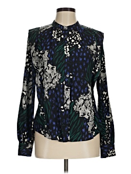 Veronica Beard Long Sleeve Silk Top