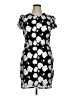 Sam Edelman 100% Nylon Print Black Cocktail Dress Size 14 - photo 1