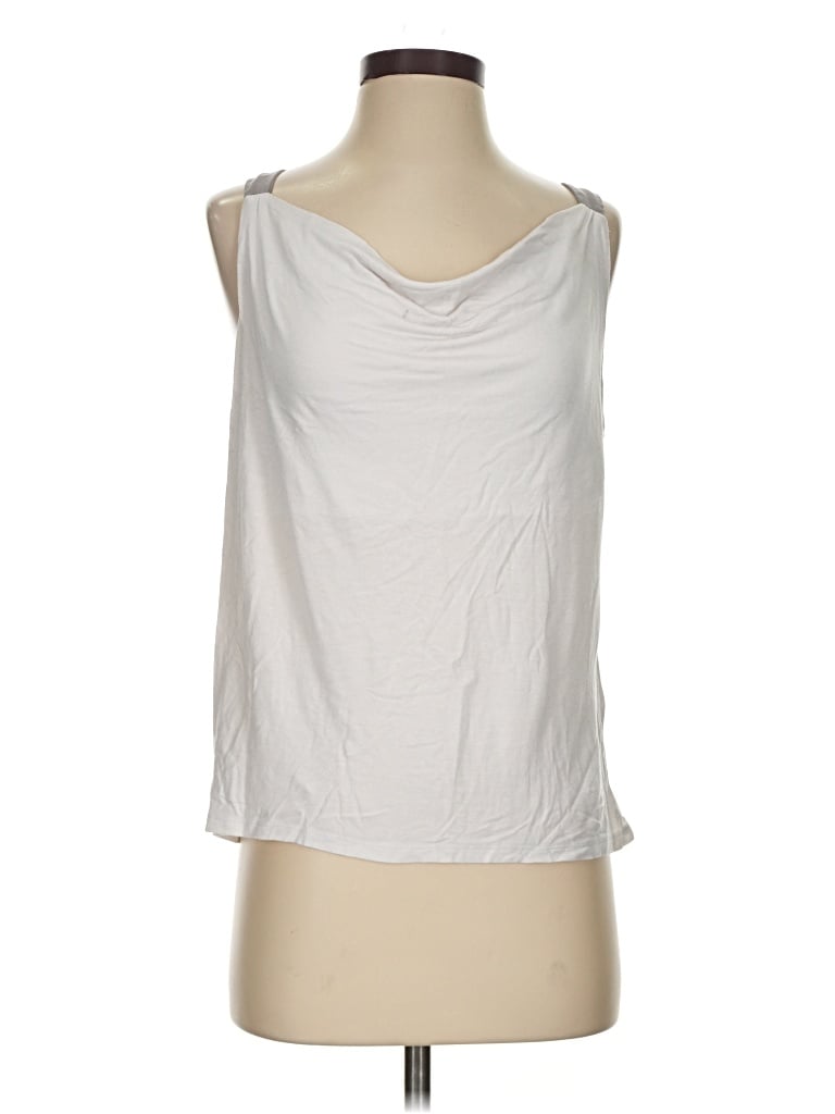Pre-owned Elle Sleeveless Top White Cowl Neck Tops