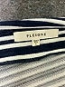 Pleione Stripes Black 3/4 Sleeve Top Size L - photo 7