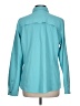 Assorted Brands 100% Polyester Solid Teal Long Sleeve Blouse Size L - photo 2