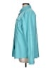 Assorted Brands 100% Polyester Solid Teal Long Sleeve Blouse Size L - photo 5