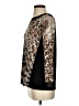 Style&Co Animal Print Black Long Sleeve Blouse Size S (petite) - photo 5