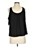 Lush 100% Polyester Black Sleeveless Blouse Size S - photo 1