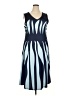 Unbranded Graphic Blue Cocktail Dress Size 3X - photo 1