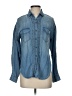 Knox Rose Blue Long Sleeve Button-Down Shirt Size XS - photo 1