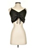 Reset 100% Polyester Black Green Sleeveless Top Size S - photo 1