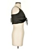 Reset 100% Polyester Black Green Sleeveless Top Size S - photo 4