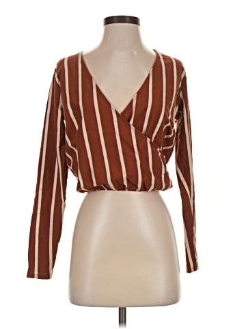 Natural by Known Supply Long Sleeve Blouse (view 1)