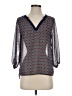 TCEC 100% Polyester Blue 3/4 Sleeve Blouse Size S - photo 1