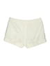 Express 100% Polyester Solid Ivory Shorts Size 0 - photo 2