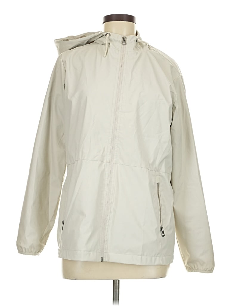 Pre-owned Weatherproof Windbreaker Jacket In Ivory
