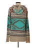 Angie 100% Acrylic Multi Color Teal Pullover Sweater Size S - photo 2
