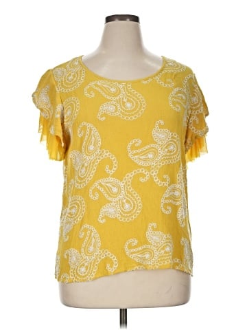 Forgotten Grace Short Sleeve Blouse (view 1)