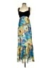 Intrigue 100% Polyester Print Blue Cocktail Dress Size 4 - photo 1