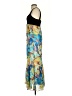 Intrigue 100% Polyester Print Blue Cocktail Dress Size 4 - photo 5