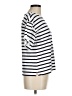 Talbots Outlet 100% Cotton Stripes Silver Short Sleeve Top Size M - photo 4