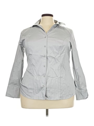 Lane Bryant Long Sleeve Button-Down Shirt (view 1)
