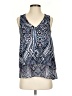 Adrianna Papell 100% Polyester Blue Sleeveless Blouse Size S - photo 1