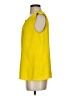 Ann Taylor LOFT 100% Polyester Yellow Short Sleeve Blouse Size S - photo 5