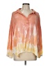 Mustard Seed 100% Rayon Tie-dye Orange 3/4 Sleeve Blouse Size L - photo 1