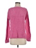 Talbots Checkered-gingham Pink Pullover Sweater Size S - photo 1