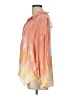 Mustard Seed 100% Rayon Tie-dye Orange 3/4 Sleeve Blouse Size L - photo 5