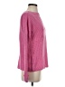 Talbots Checkered-gingham Pink Pullover Sweater Size S - photo 4