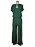 Assorted Brands Solid Green Jumpsuit Size L (estimated) - photo 2