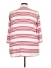 Susan Graver Stripes Red White Cardigan Size 3X - photo 2