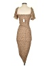 Mi ami 100% Polyester Tan Cocktail Dress Size S - photo 2
