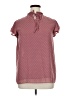 Unbranded 100% Polyester Burgundy Short Sleeve Blouse Size XL - photo 1