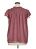 Unbranded 100% Polyester Burgundy Short Sleeve Blouse Size XL - photo 2