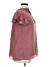 Unbranded 100% Polyester Burgundy Short Sleeve Blouse Size XL - photo 4