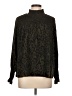 THML 100% Polyester Animal Print Black Long Sleeve Blouse Size L - photo 1