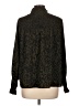 THML 100% Polyester Animal Print Black Long Sleeve Blouse Size L - photo 2