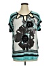 Lavish 100% Polyester Teal Short Sleeve Blouse Size 1X - photo 1