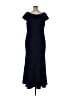Xscape Solid Blue Casual Dress Size 16 - photo 2