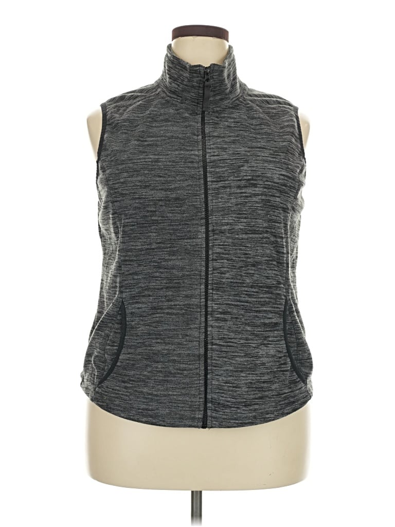 Pre-owned St. John's Bay Vest In Gray